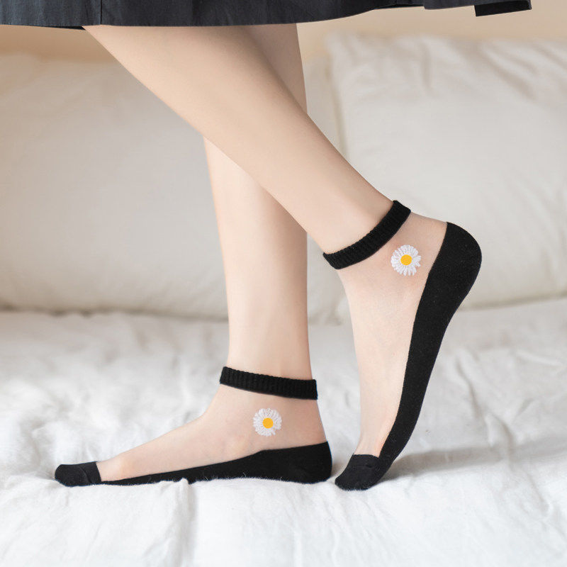 5Pairs/Lot Korea Style Women C - Embroidery On Socks 리뷰 및 가격