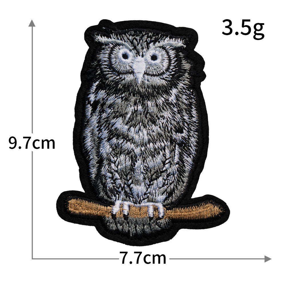 Owl Silver Grey Theme Sew/Iron - Embroidery On Socks 리뷰 및 가격