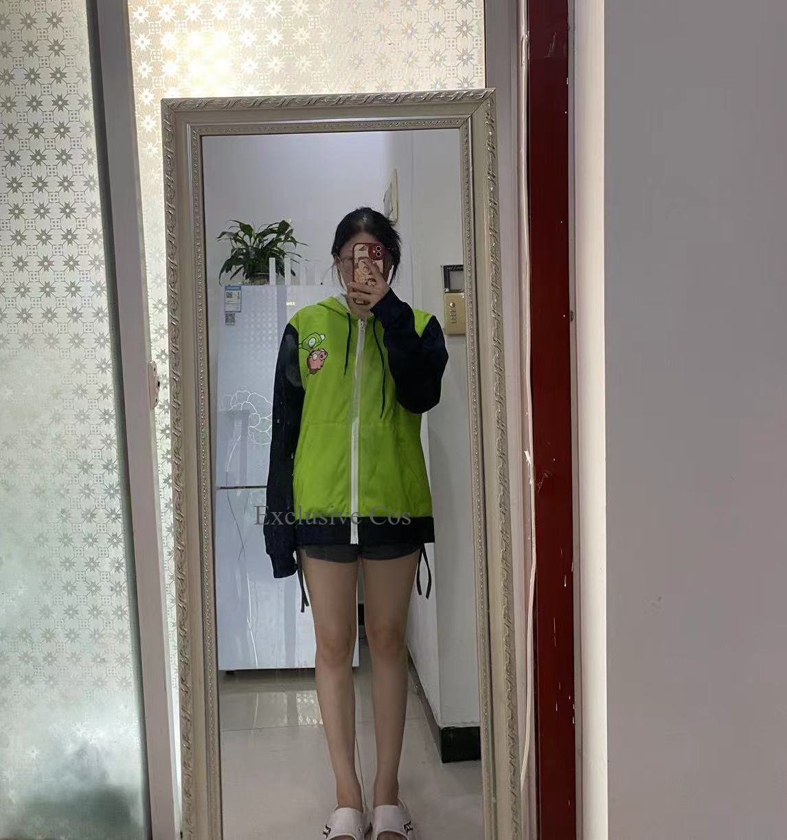 Anime Invader Cosplay Costume  - Embroidery Zip Up Hoodie 리뷰 및 가격
