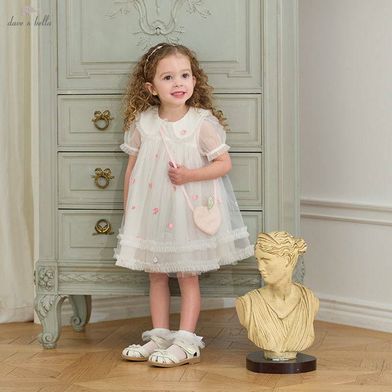 Dave Bella Girls Baby Mesh Pri - Embroidery Charm 리뷰 및 가격