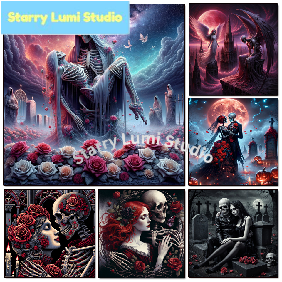 5D Diamond Painting Gothic Lad - Embroidery Gothic 리뷰 및 가격