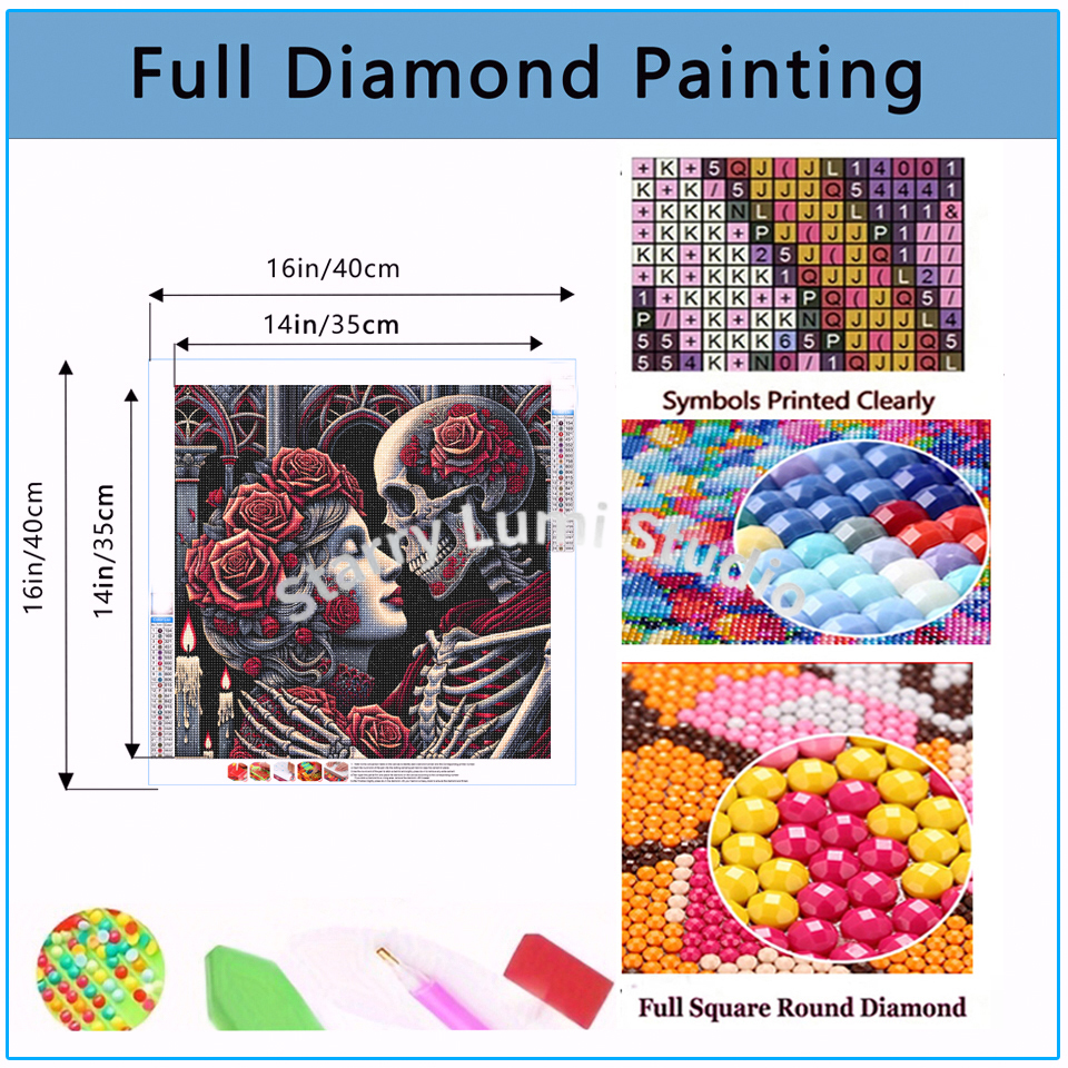 5D Diamond Painting Gothic Lad - Embroidery Gothic 리뷰 및 가격