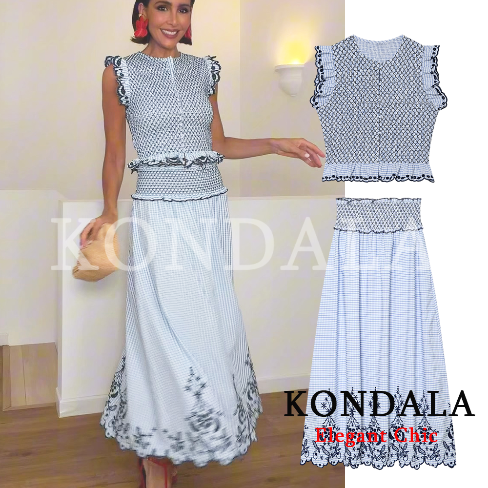 KONDALA Women Trendy Elegant E - Embroidery Vest 리뷰 및 가격