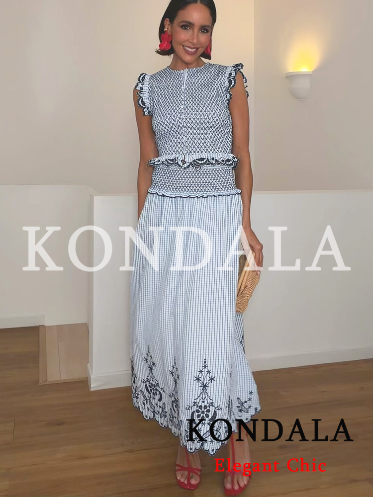 KONDALA Women Trendy Elegant E - Embroidery Vest 리뷰 및 가격