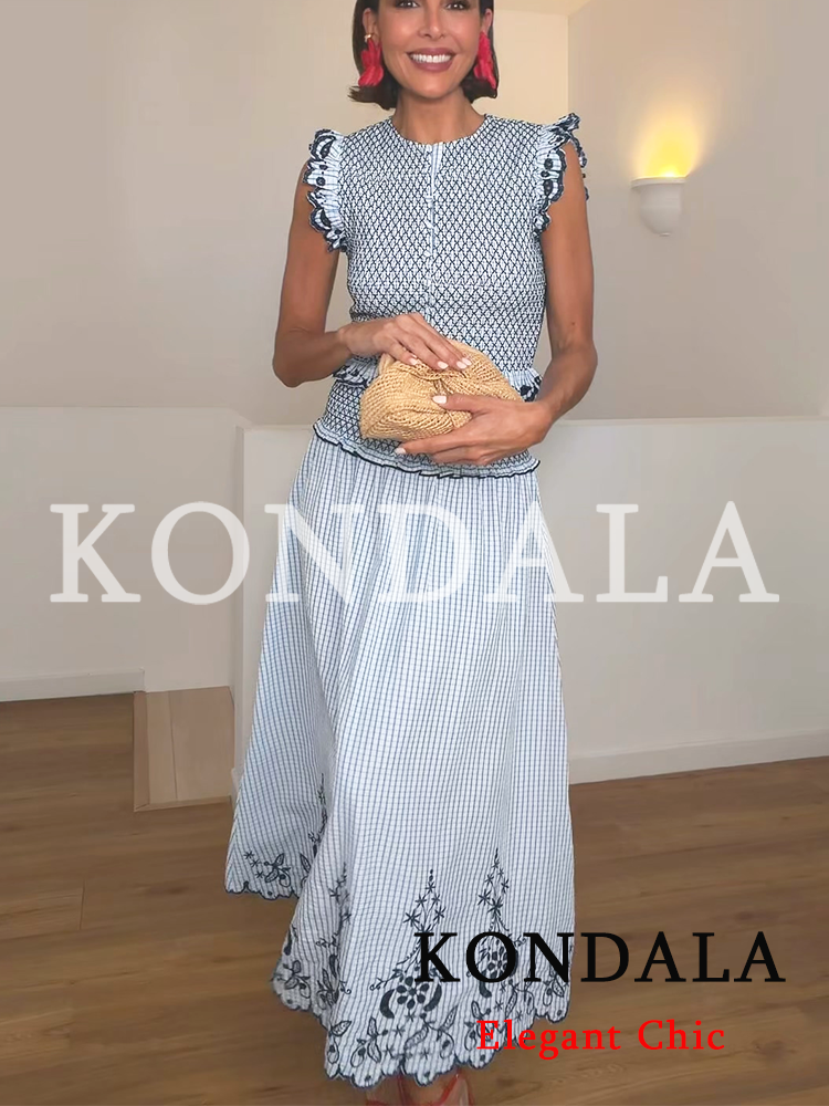 KONDALA Women Trendy Elegant E - Embroidery Vest 리뷰 및 가격