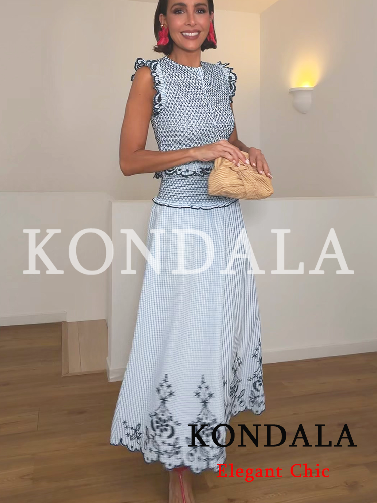 KONDALA Women Trendy Elegant E - Embroidery Vest 리뷰 및 가격
