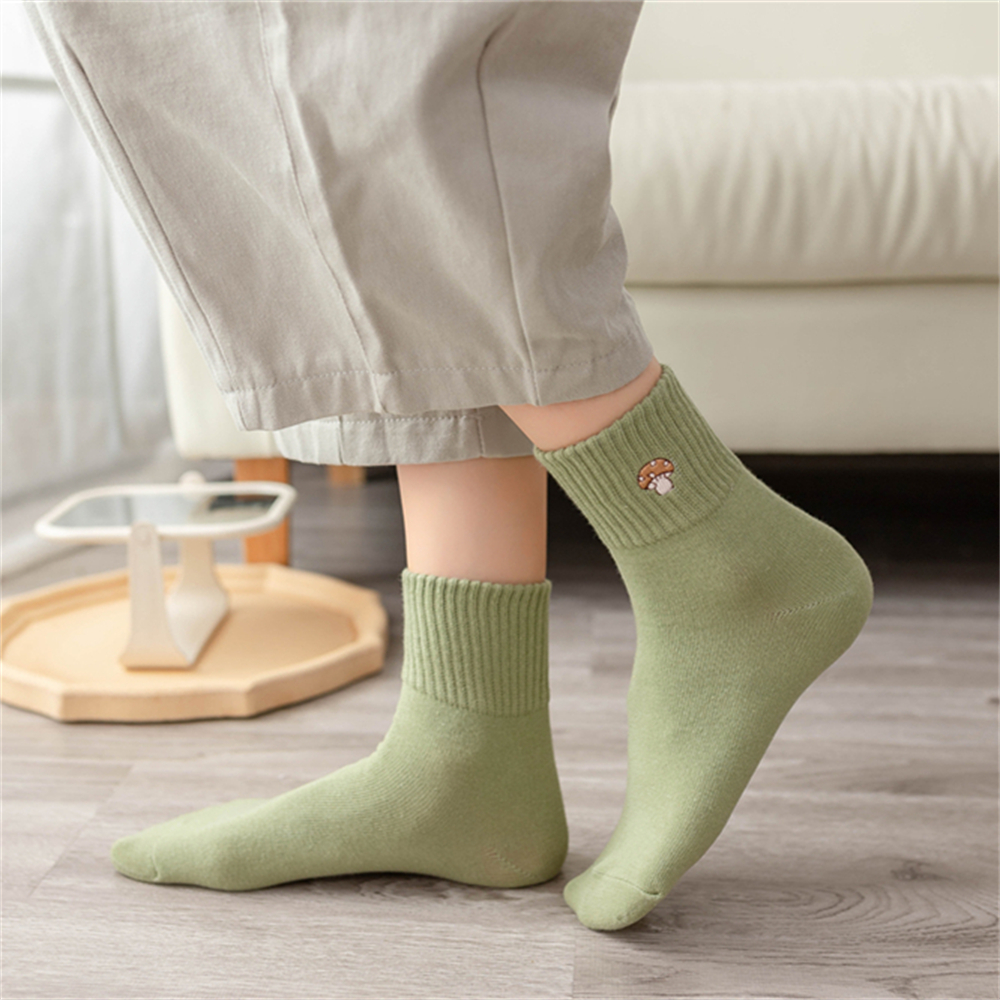 New Women's Embroidery Cute Ca - Embroidery On Socks 리뷰 및 가격