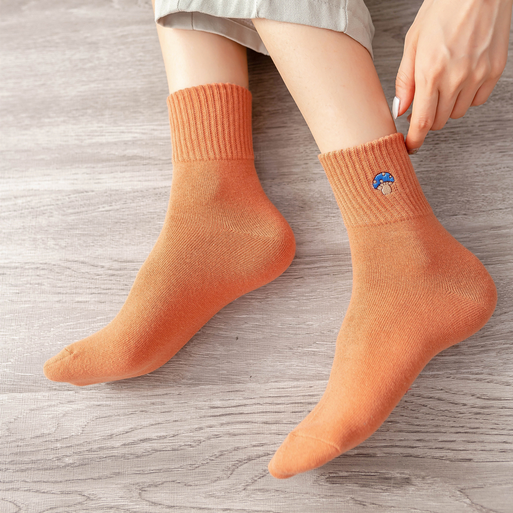 New Women's Embroidery Cute Ca - Embroidery On Socks 리뷰 및 가격
