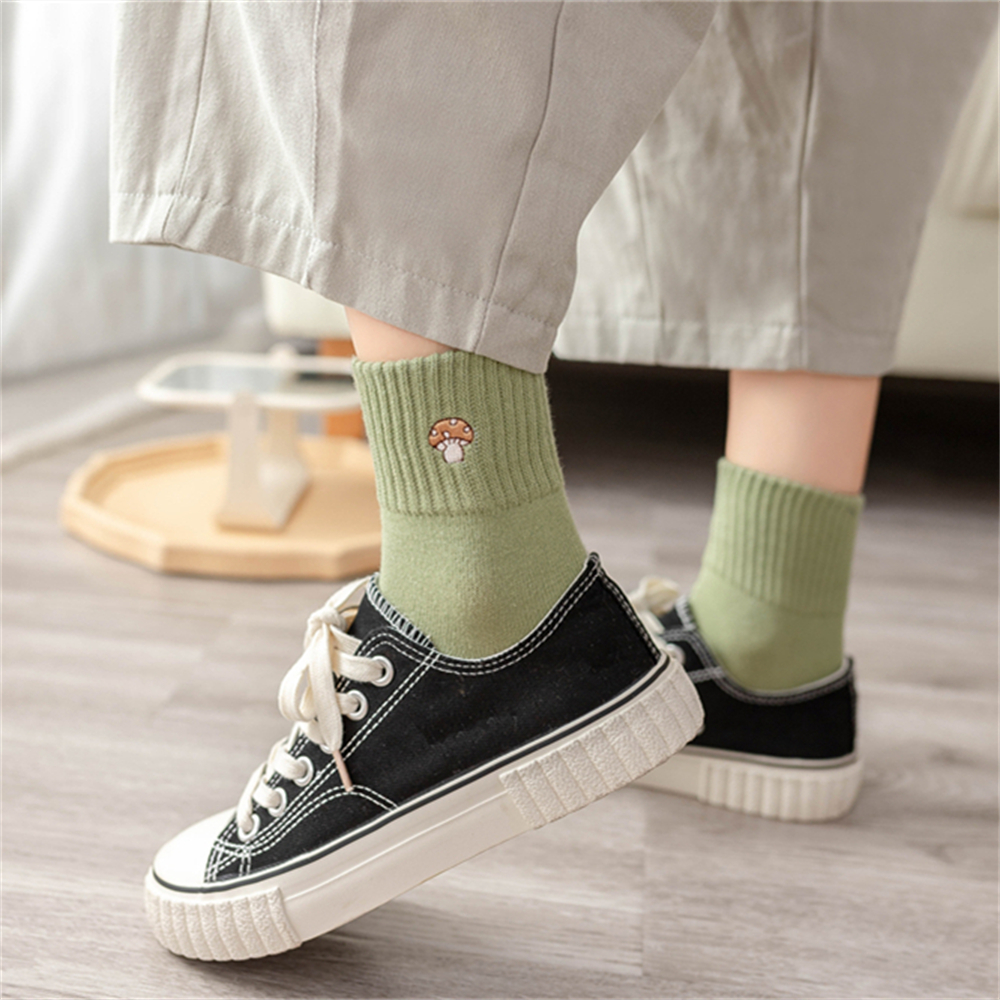 New Women's Embroidery Cute Ca - Embroidery On Socks 리뷰 및 가격