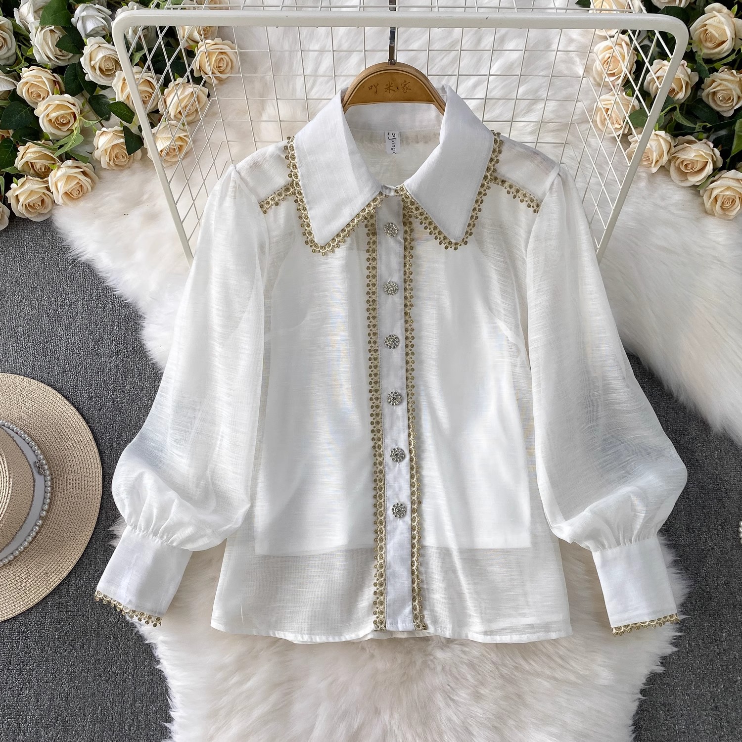 Elegant Shirt Skirt Suit Women - Embroidery Uniforms 리뷰 및 가격