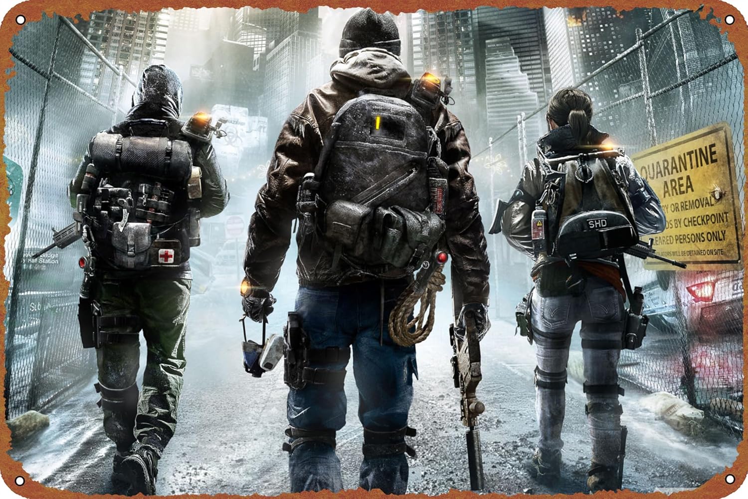 Tom Clancys The Division 2015  - Embroidery Wall Art 리뷰 및 가격