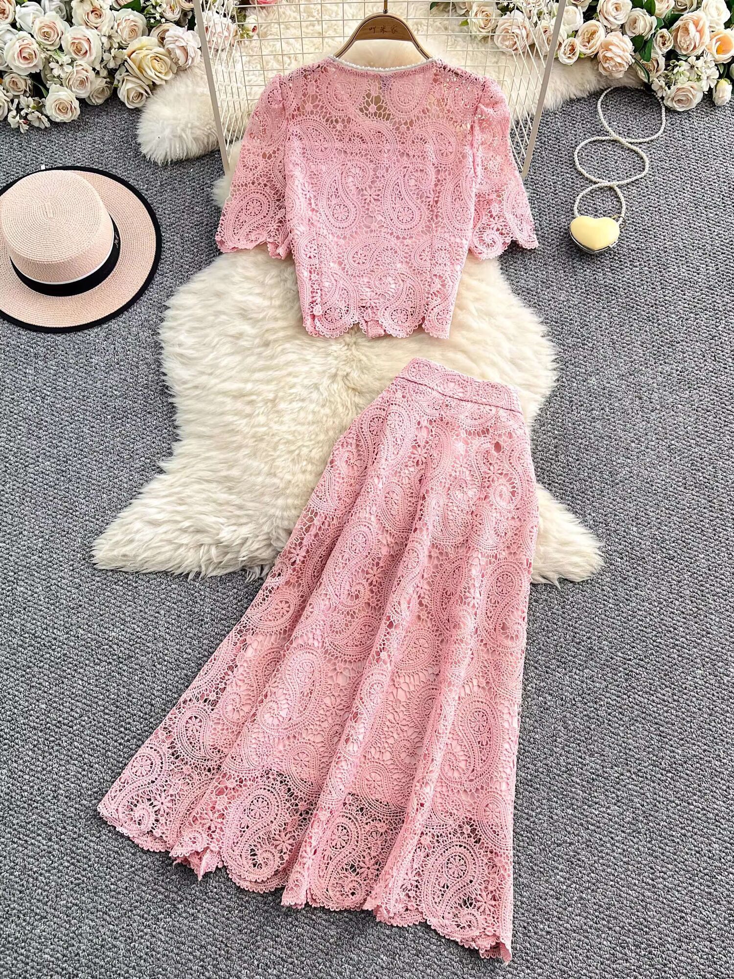 Elegant Pearl Long Dress Suits - Embroidery Uniforms 리뷰 및 가격