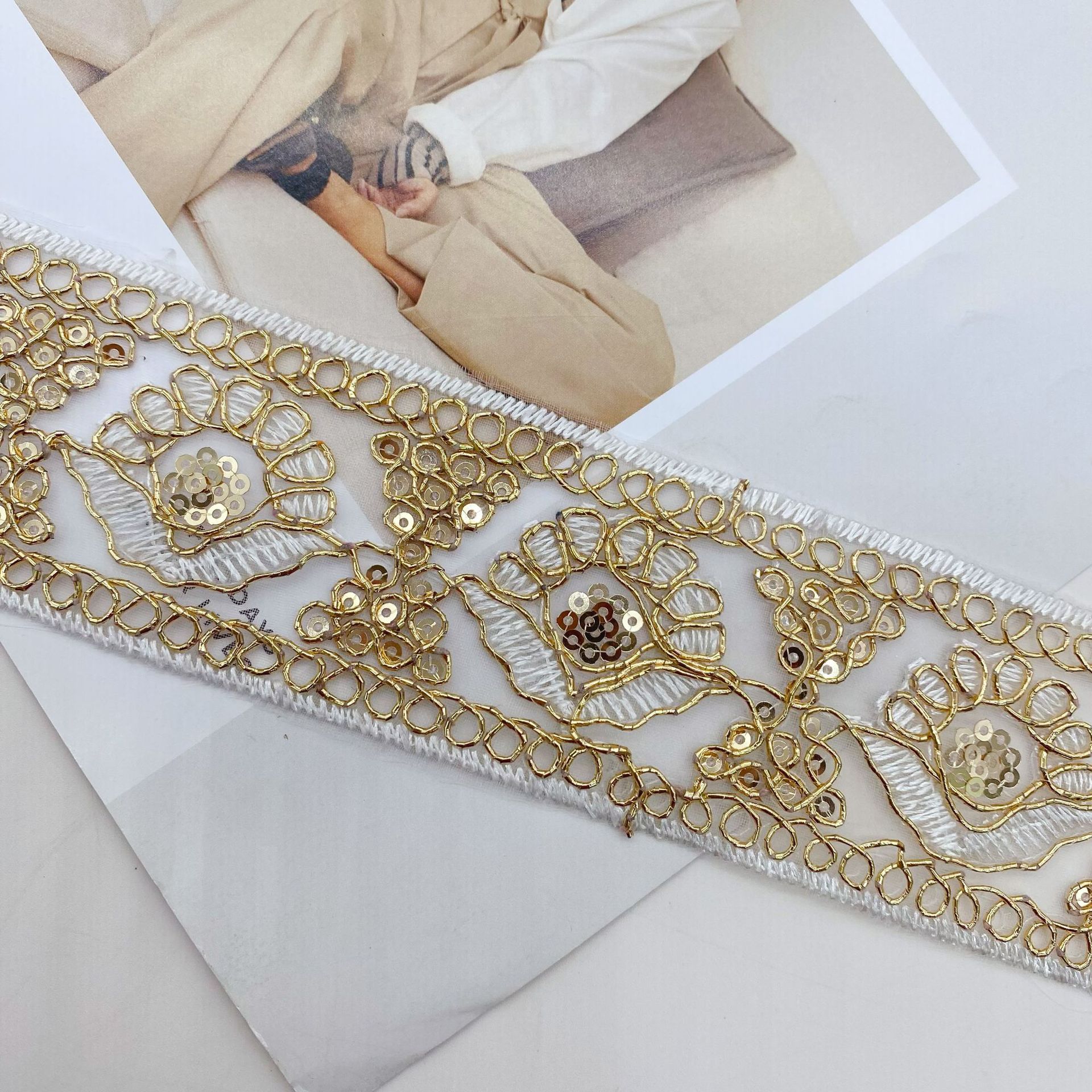 3Yards Of Wholesale National S - Embroidery Gold 리뷰 및 가격