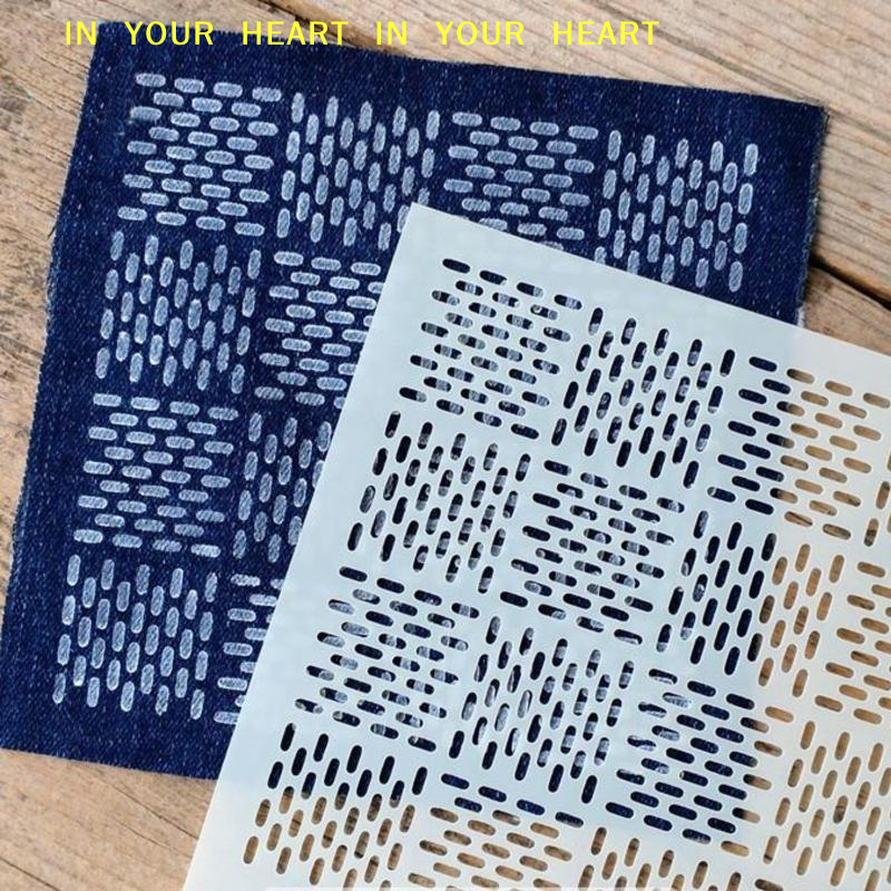 DIY Geometric Patchwork Stenci - Embroidery Diy 리뷰 및 가격