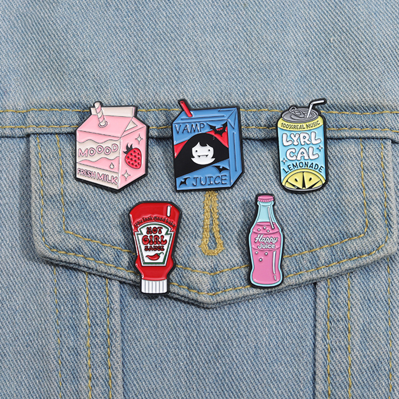 Delicious Food Enamel Pins Cus - Embroidery Gothic 리뷰 및 가격
