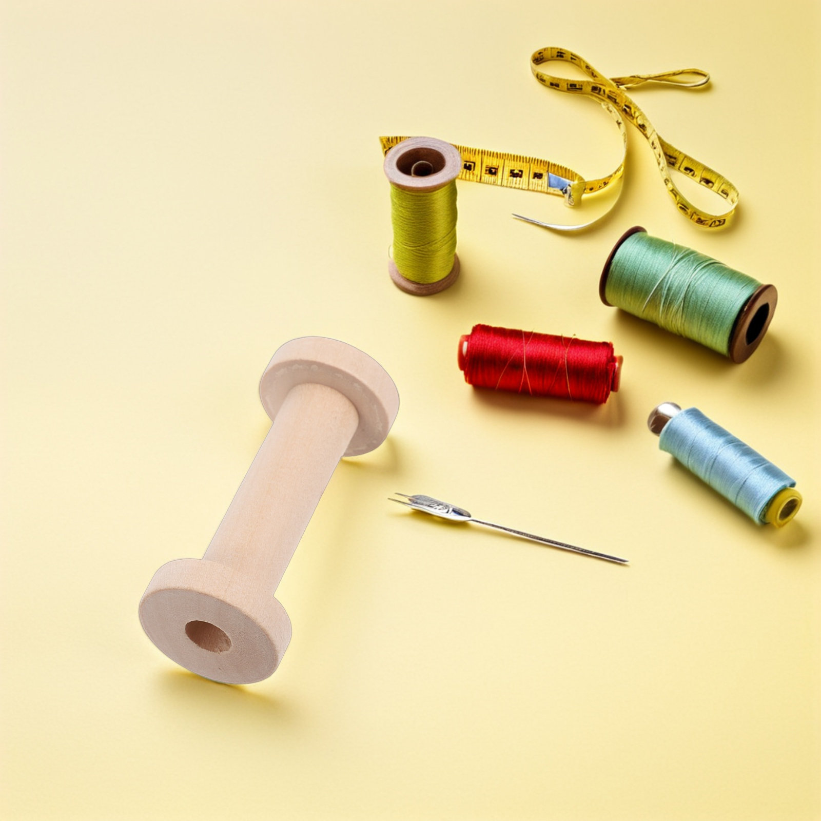 15Pcs Vintage Wooden Spools Em - Embroidery Threads 리뷰 및 가격
