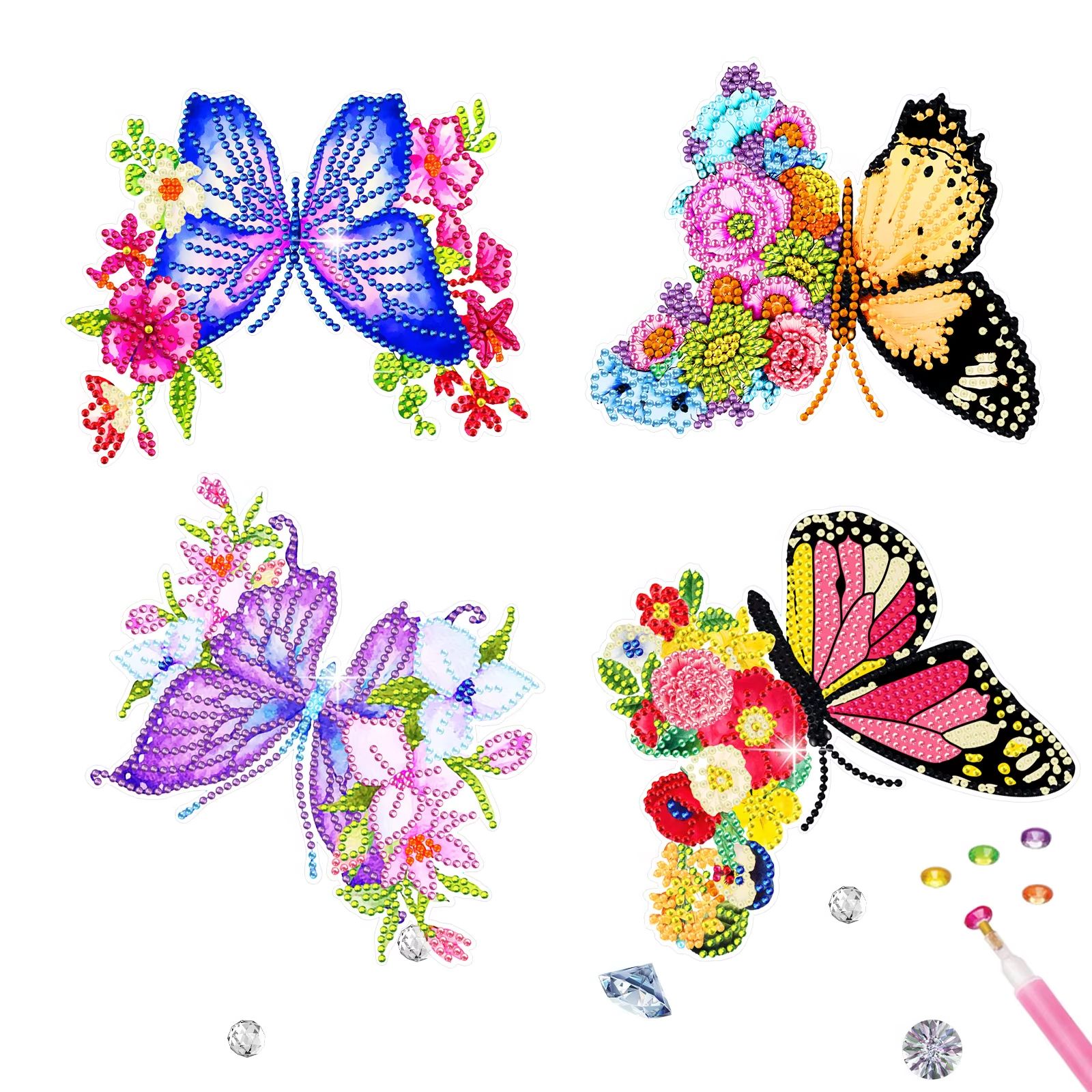 Cartoon Butterfly Diamond Pain - Embroidery Ideas For Bags 리뷰 및 가격