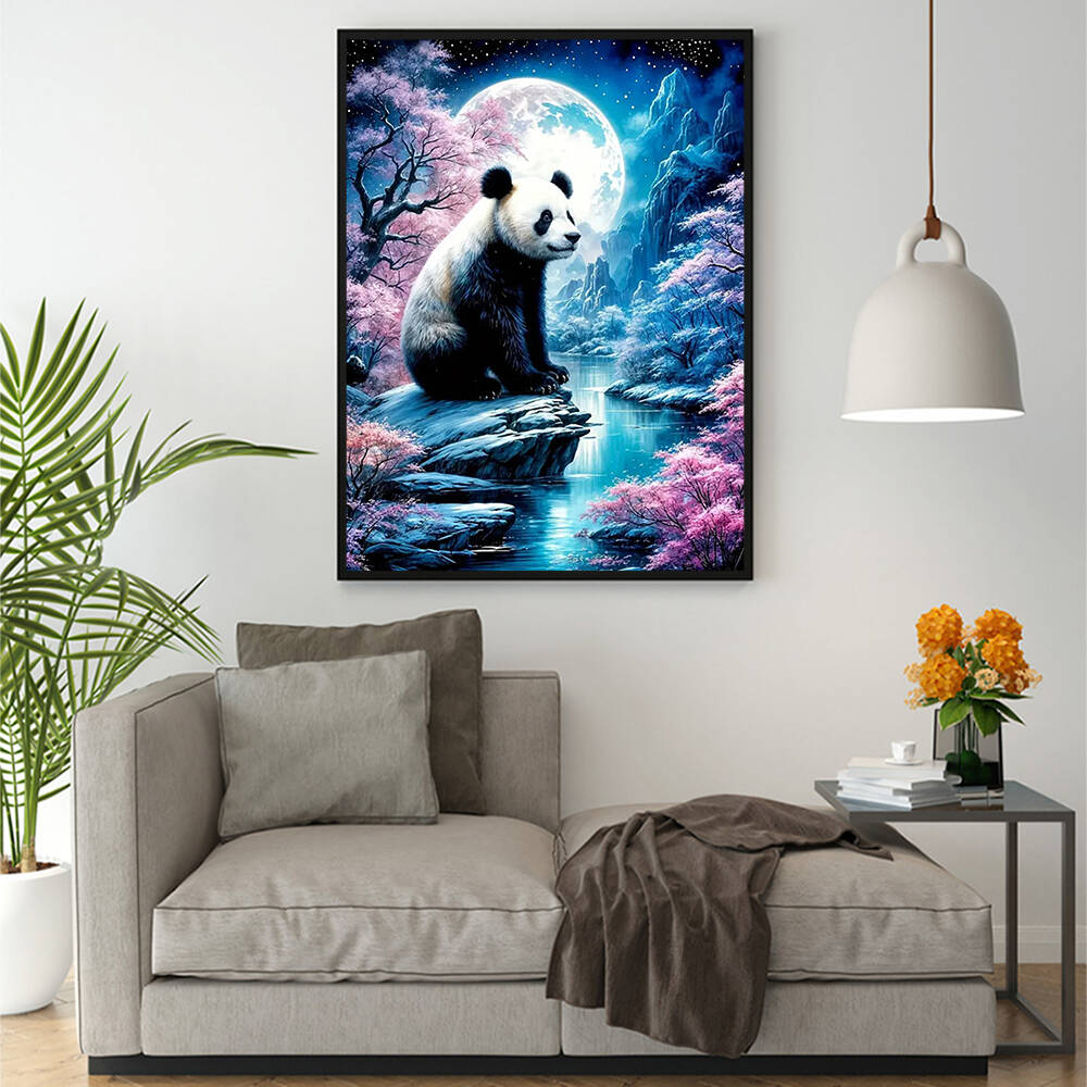 1PC frameless   Panda Diamond  - Embroidery Wall Art 리뷰 및 가격