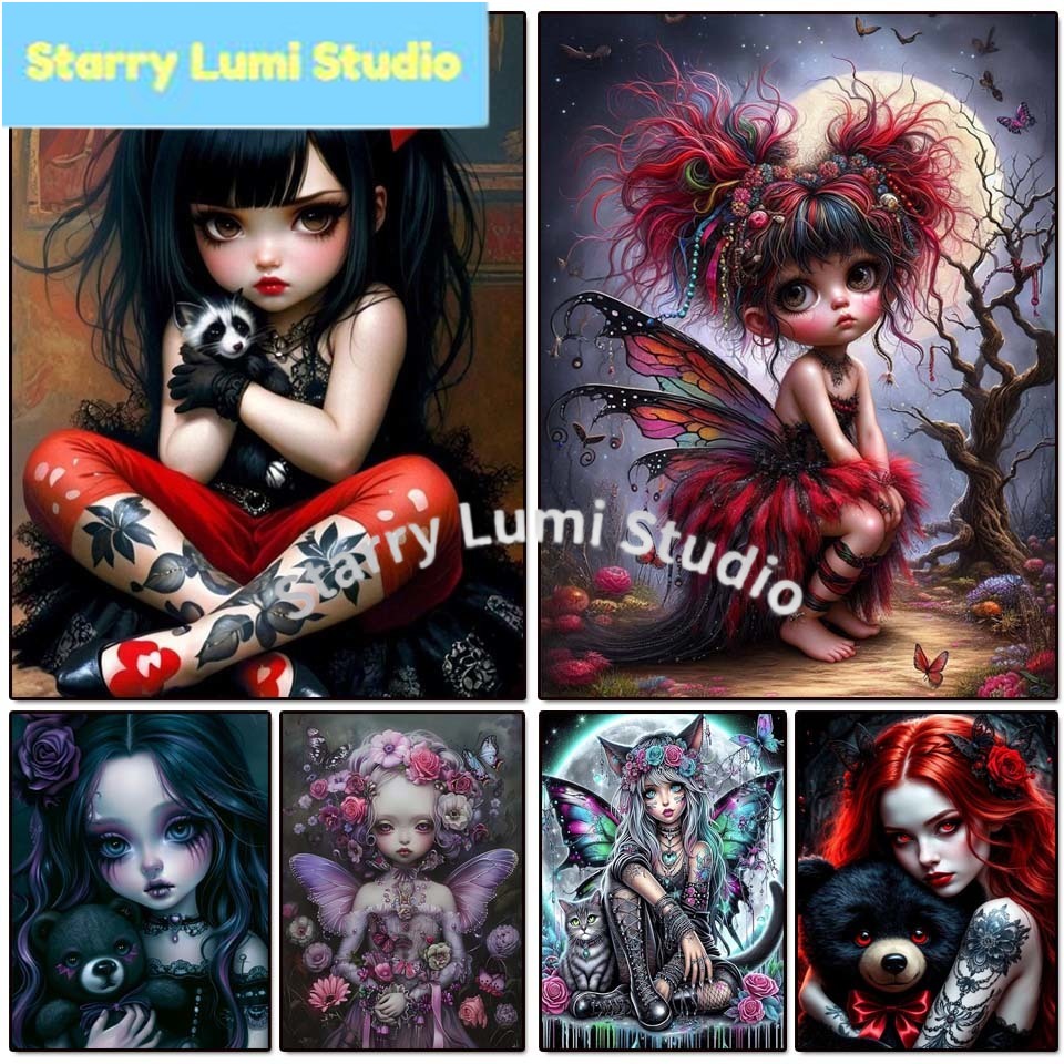 5D Diamond Painting Kit Gothic - Embroidery Gothic 리뷰 및 가격