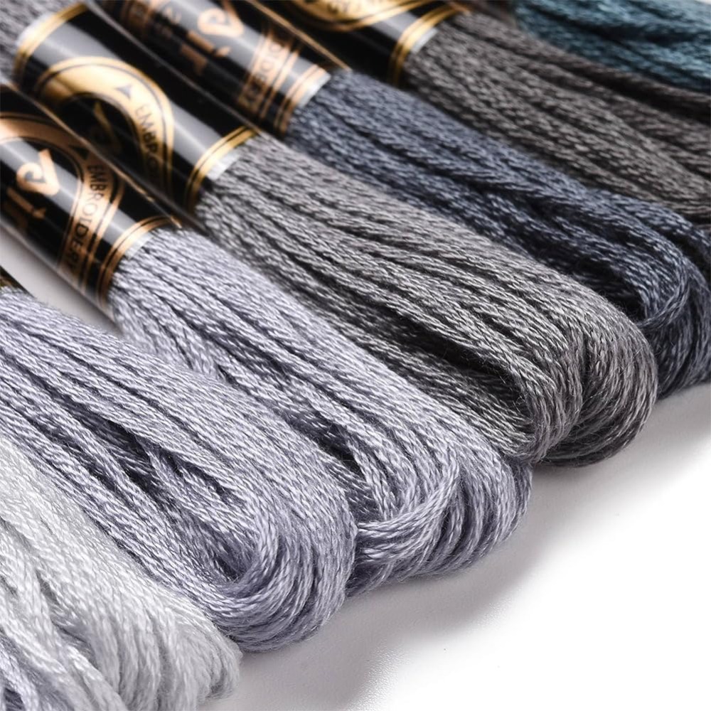 8 Skeins 70 Yards Grey Friends - Embroidery Threads 리뷰 및 가격
