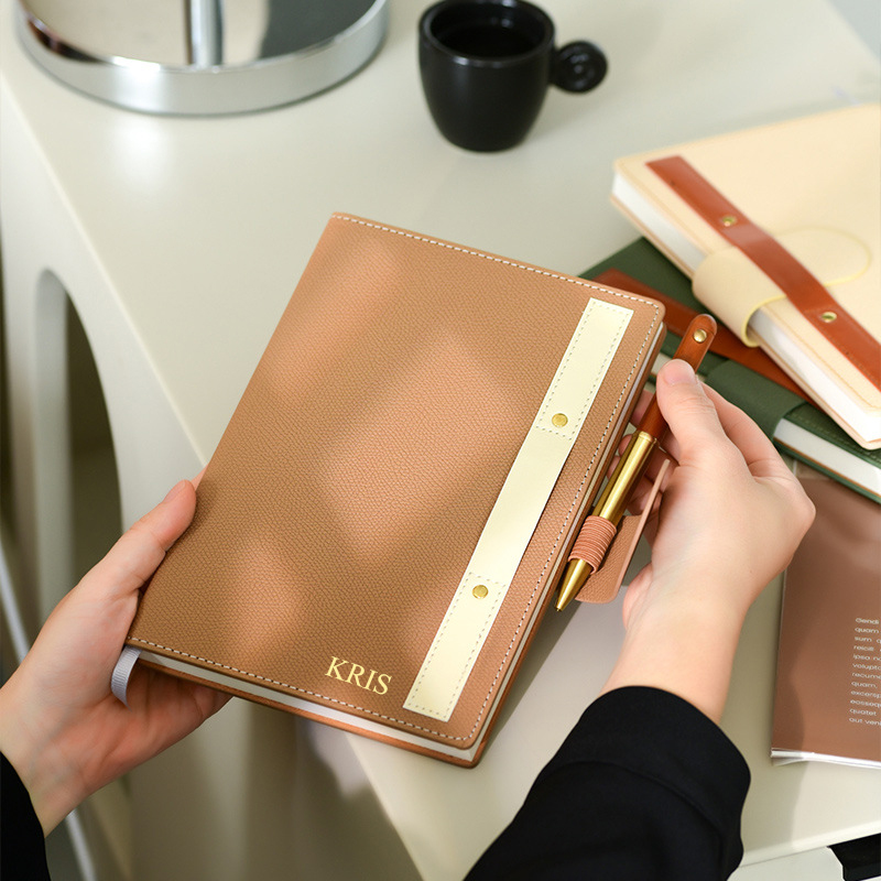 Engraving PU Cover A5 Notebook - Embroidery Alphabet 리뷰 및 가격