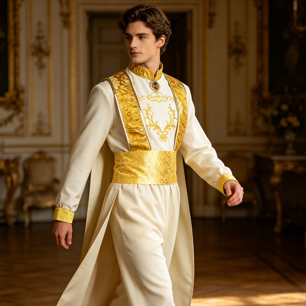 Adult Aladdin Cosplay Costume  - Embroidery Gold 리뷰 및 가격