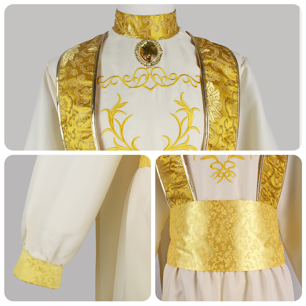 Adult Aladdin Cosplay Costume  - Embroidery Gold 리뷰 및 가격