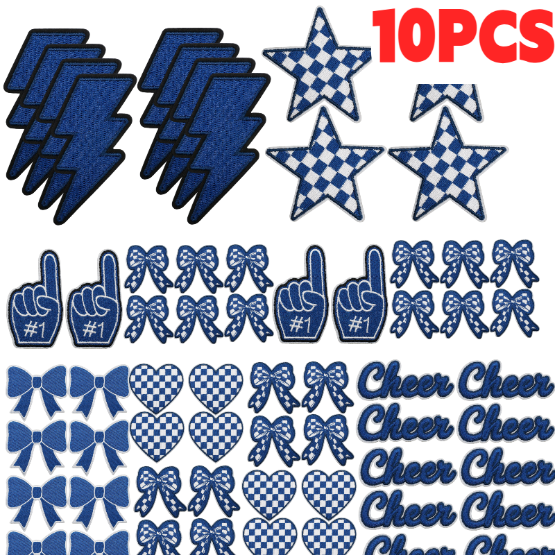 10PCS Bulk Blue Game Day Cheer - Embroidery Design Love 리뷰 및 가격