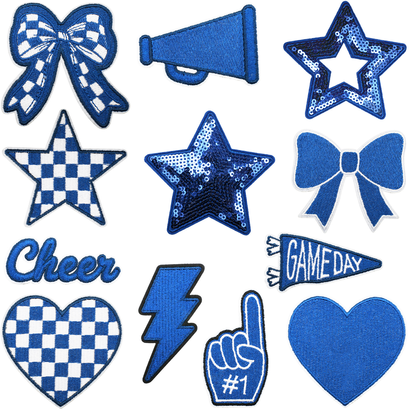 10PCS Bulk Blue Game Day Cheer - Embroidery Design Love 리뷰 및 가격