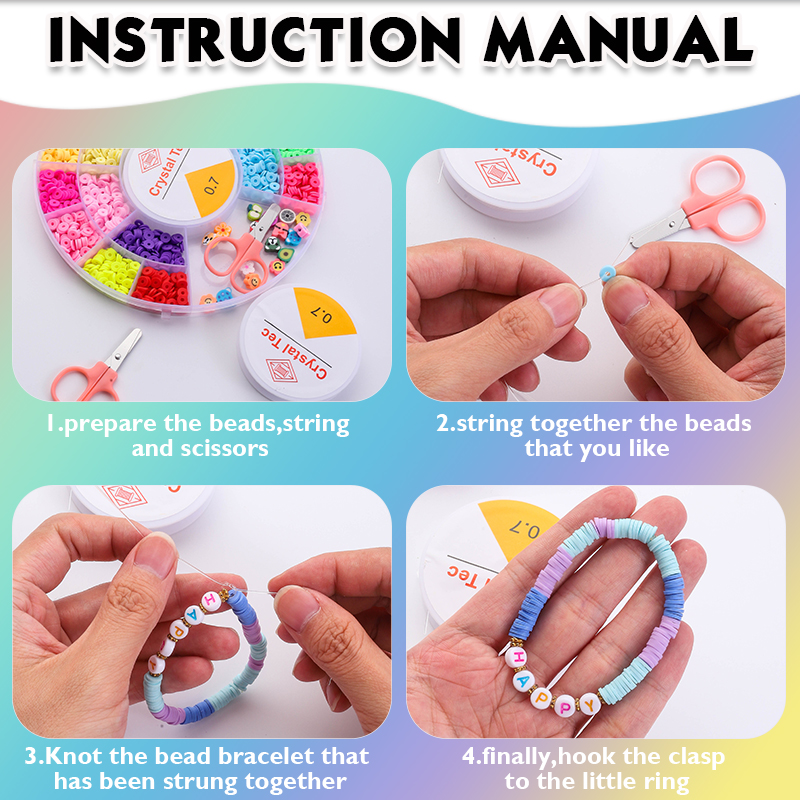 Clay Beads Bracelet Making Kit - Embroidery Charm 리뷰 및 가격