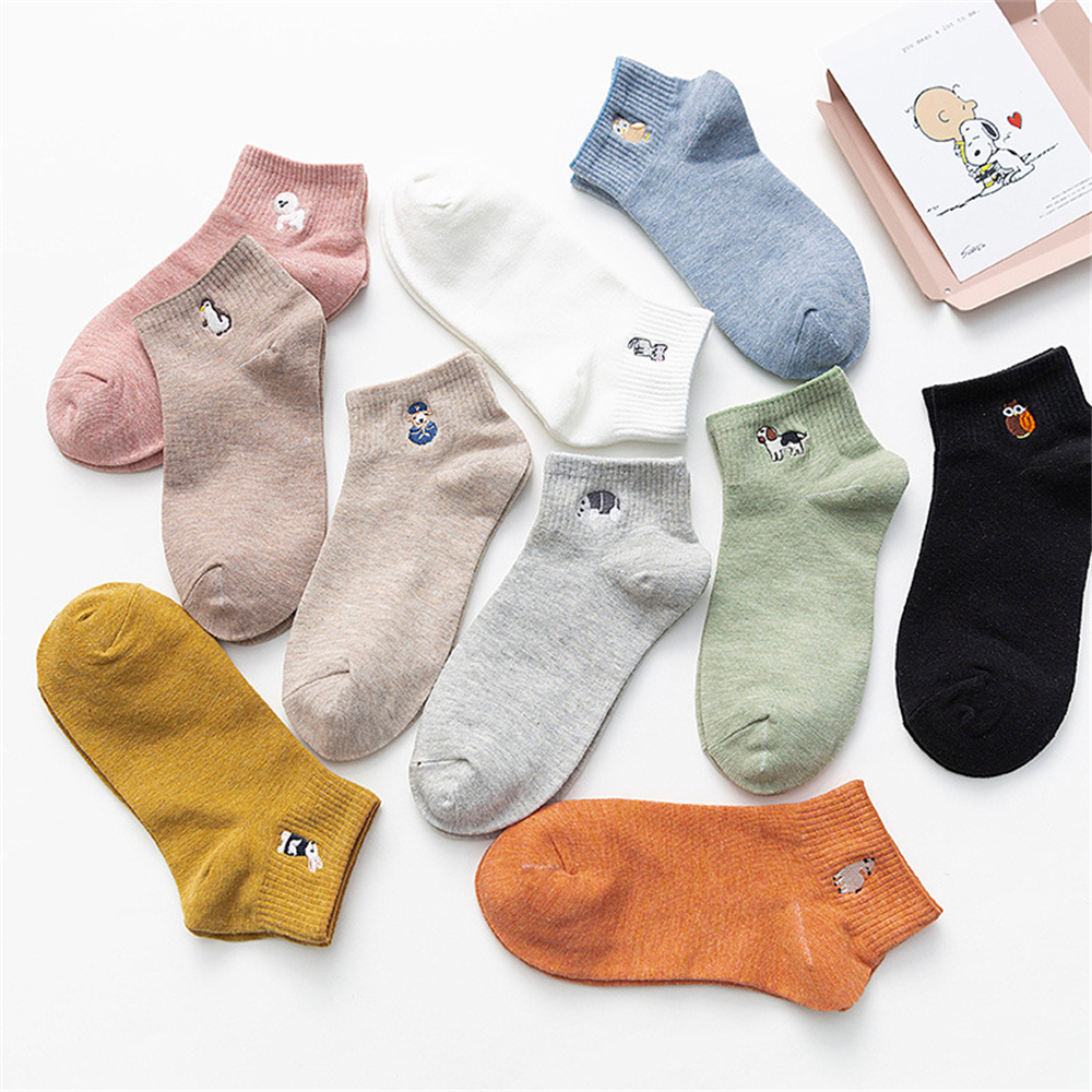 New Women's Cute Embroidery Be - Embroidery On Socks 리뷰 및 가격