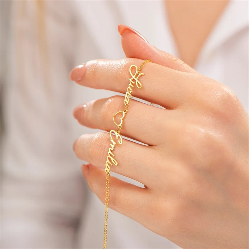 Custom 1-3 Names Bracelet Pers - Embroidery Charm 리뷰 및 가격