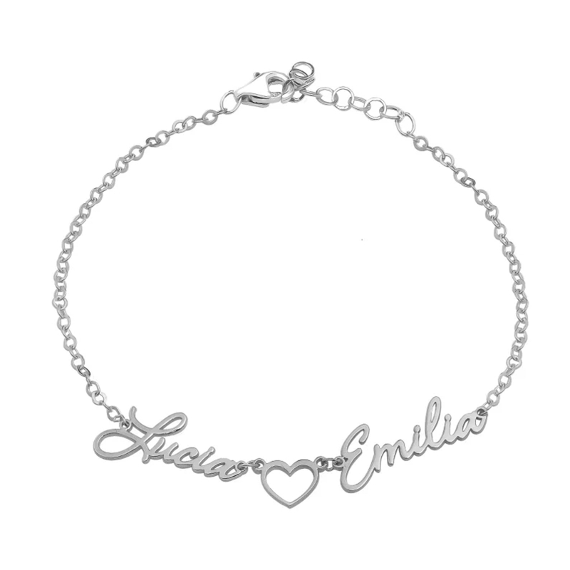 Custom 1-3 Names Bracelet Pers - Embroidery Charm 리뷰 및 가격
