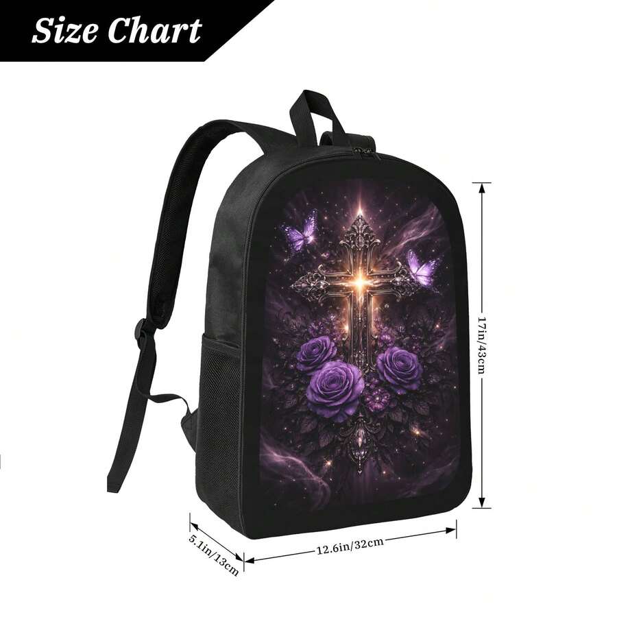 Dark Gothic Cross Backpack Wit - Embroidery Gothic 리뷰 및 가격