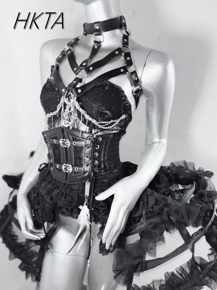 Dark Style Goth Metal Chain Wa - Embroidery Gothic 리뷰 및 가격