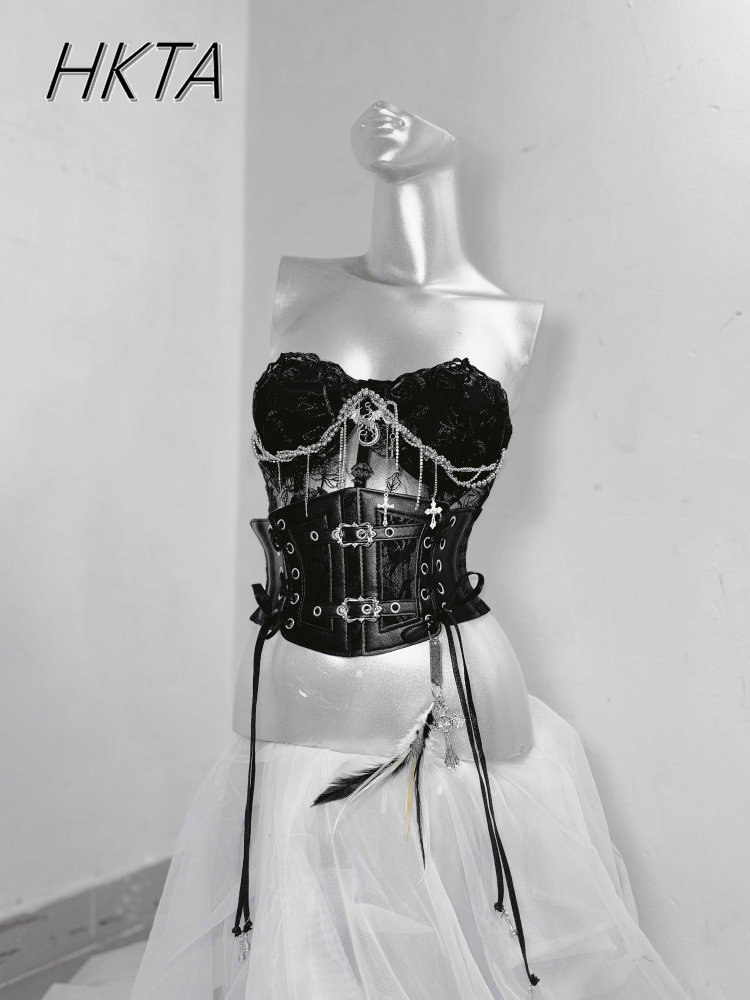 Dark Style Goth Metal Chain Wa - Embroidery Gothic 리뷰 및 가격