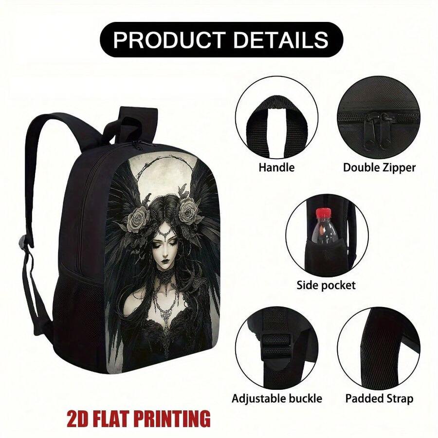 Gothic Phantom Angel Backpack  - Embroidery Gothic 리뷰 및 가격