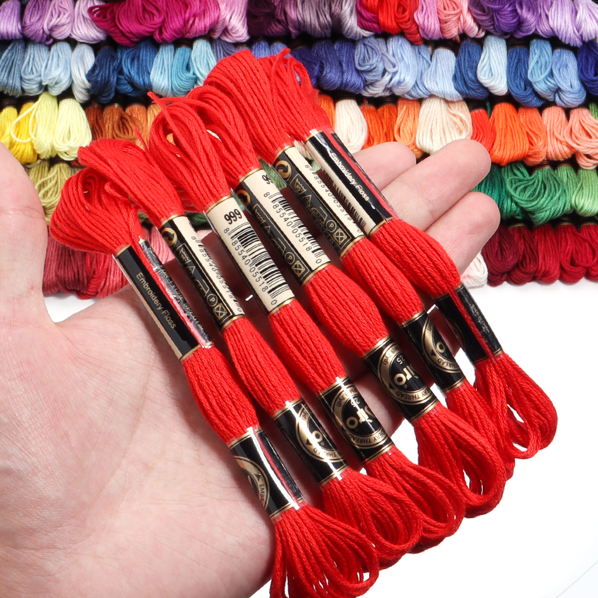 6Pcs/Lot Multicolor Polyester  - Embroidery Threads 리뷰 및 가격