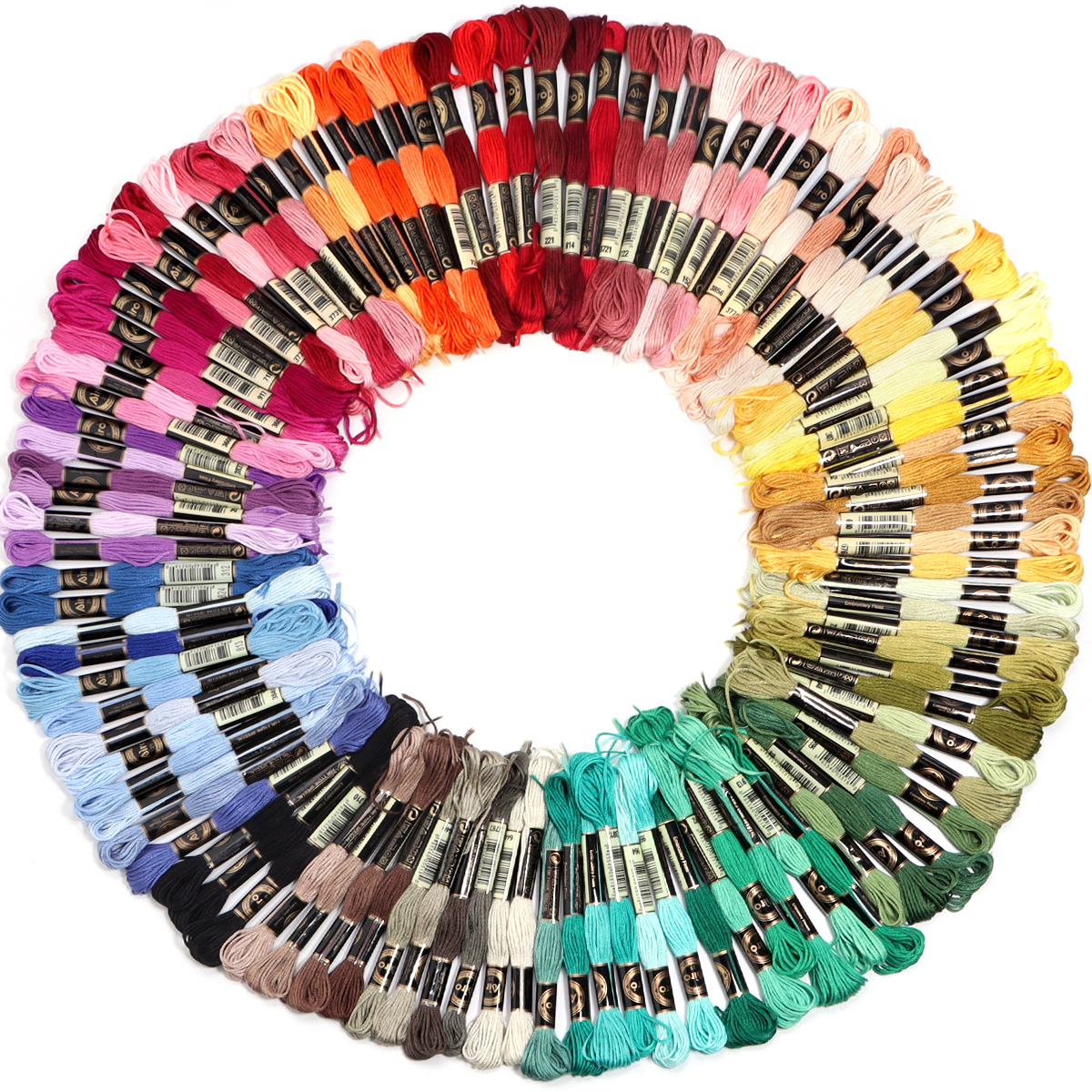6Pcs/Lot Multicolor Polyester  - Embroidery Threads 리뷰 및 가격