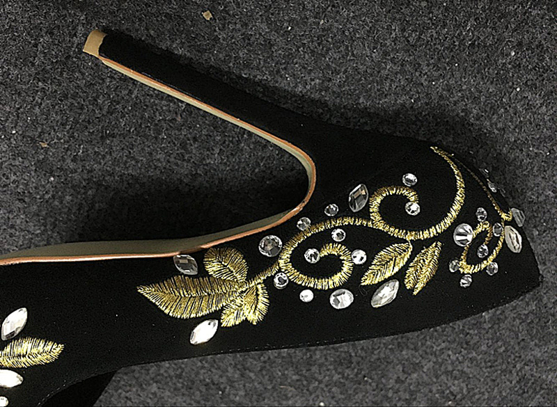 Bling Rhinestone Gold Silver F - Embroidery Gold 리뷰 및 가격