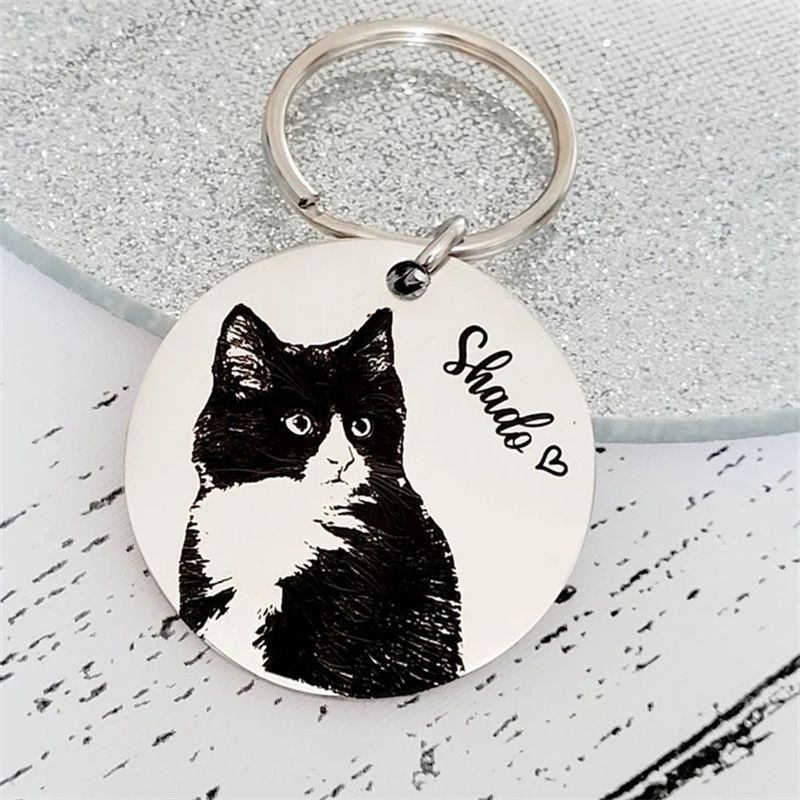 Animal Paw Print Keychain Cust - Embroidery Alphabet 리뷰 및 가격