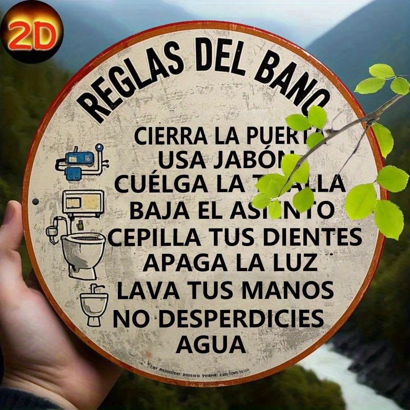 2D Flat, 1pc Spanish Bathroom  - Embroidery Wall Art 리뷰 및 가격