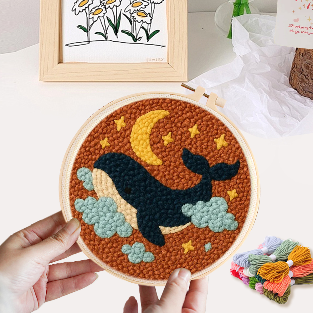 20x20cm Frame Punch Needle Kit - Embroidery Ideas For Bags 리뷰 및 가격