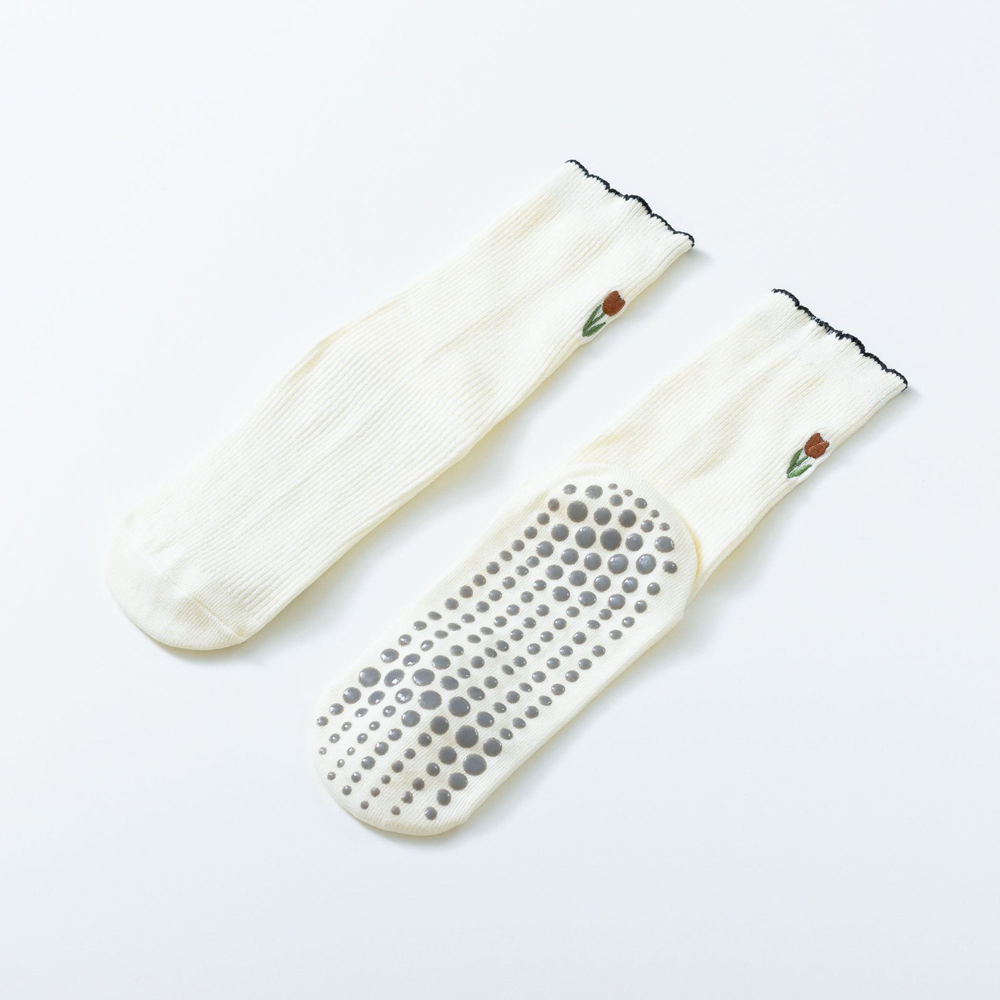Embroidery Flower Yoga Pilates - Embroidery On Socks 리뷰 및 가격