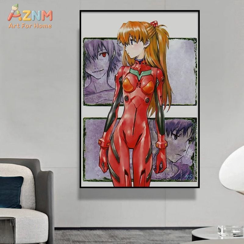 AZNM Neon Genesis Evangelion A - Embroidery Wall Art 리뷰 및 가격