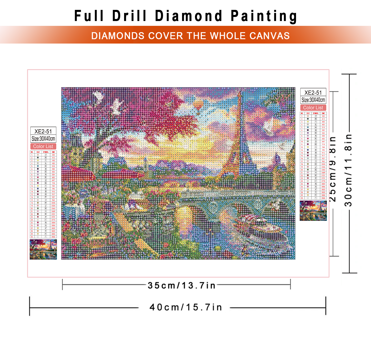 1pc frameless  diamond paintin - Embroidery Handicraft 리뷰 및 가격