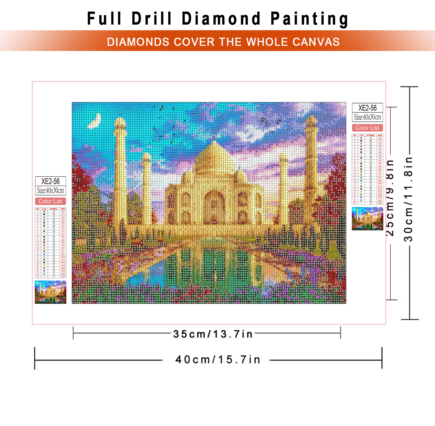 1pc frameless  diamond paintin - Embroidery Handicraft 리뷰 및 가격