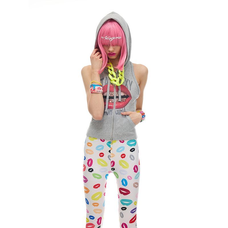 Y2K Halter Hoodie Tank Top wit - Embroidery Zip Up Hoodie 리뷰 및 가격