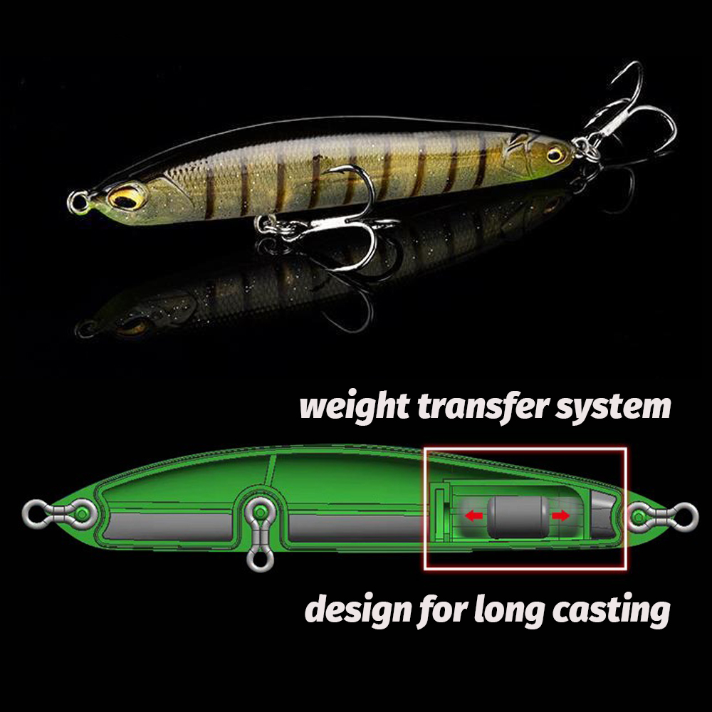 Sinking Pencil Lure 9.5g 13.5g - Transfer Pen Ink 리뷰 및 가격