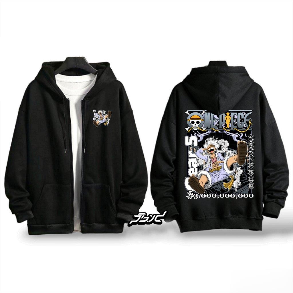 One Piece Gear 5 Luffy Anime H - Embroidery Zip Up Hoodie 리뷰 및 가격